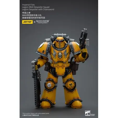 Warhammer The Horus Heresy figurine 1/18 Imperial Fists Legion MkIII Despoiler Squad Legion Despoiler with Chainsword 12 cm | 6973130379091