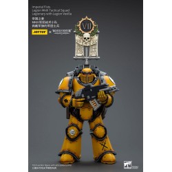 Warhammer The Horus Heresy figurine 1/18 Imperial Fists Legion MkIII Tactical Squad Legionary with Legion Vexilla 12 cm