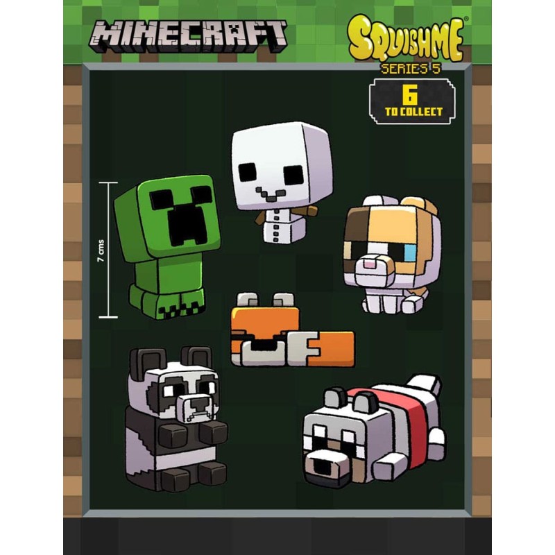 Minecraft série 5 présentoir figurines anti-stress Squishme 7 cm (16)