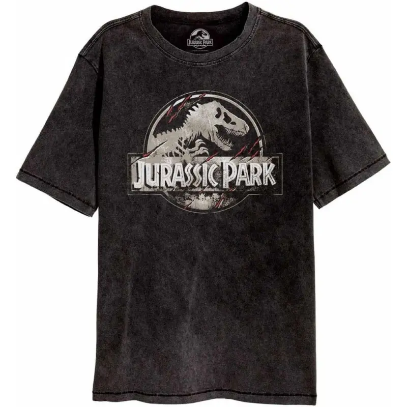 Jurassic Park T-Shirt Scratched Logo (L) | 5056463479490