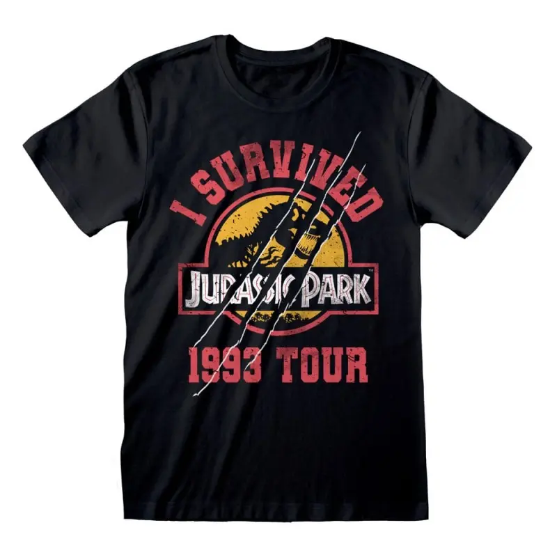 Jurassic Park T-Shirt I Survived 1993 (L) | 5056688562489