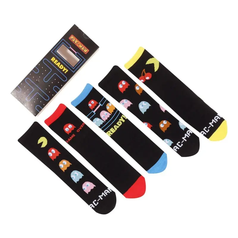 Pac-Man pack 5 paires de chaussettes L-XL  | 5056688584511