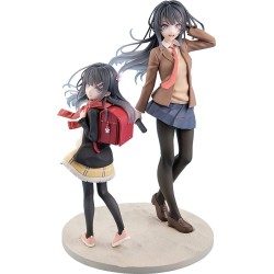 Rascal Does Not Dream of a Knapsack Kid statuette PVC Mai Sakurajima High School Graduation Ver. & Knapsack Kid 19 cm