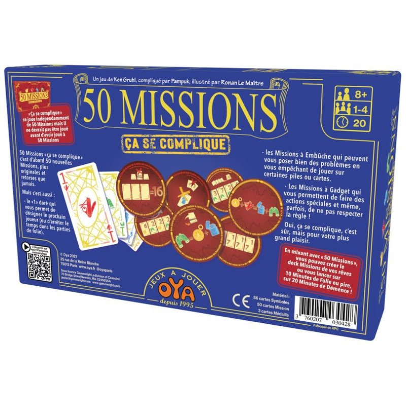 jeu : 50 Missions  - Ca se complique
éditeur : Oya
version française