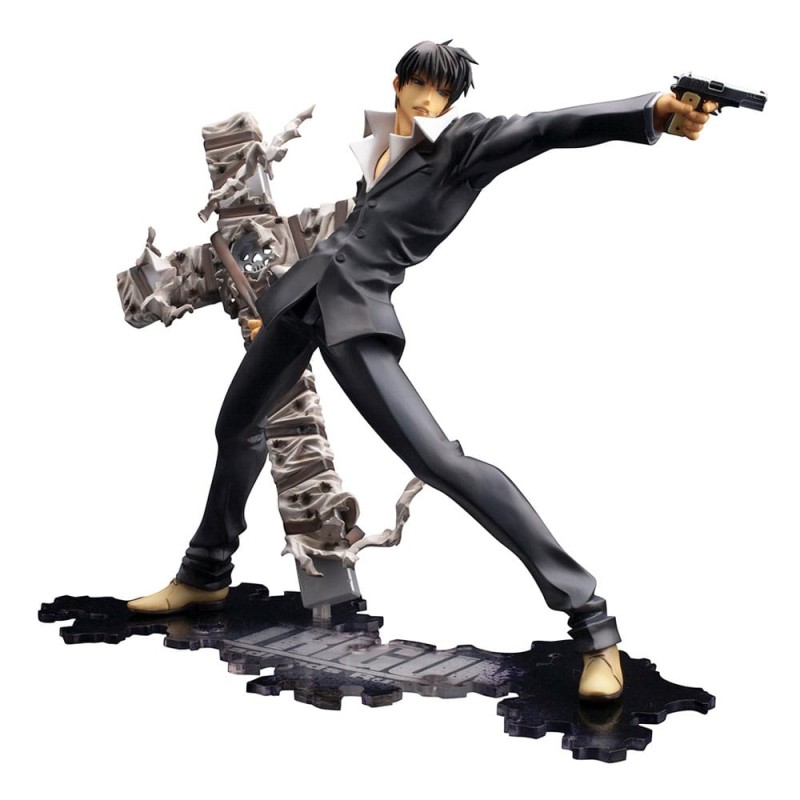 Trigun Badlands Rumble statuette PVC ARTFX J 1/8 Nicholas D. Wolfwood Renewal Package Version 20 cm | 4934054058266