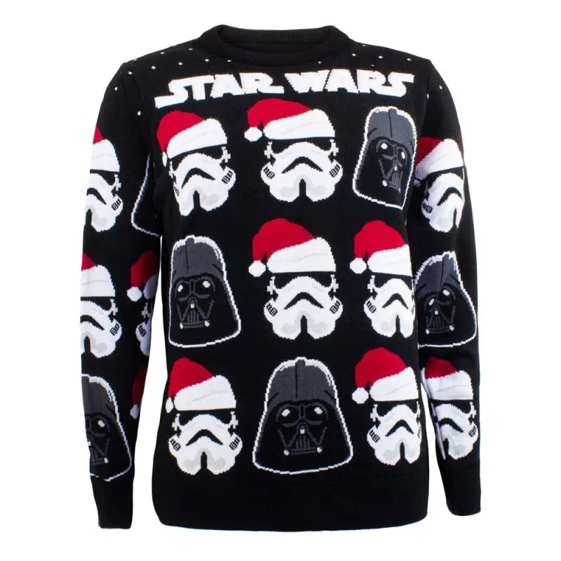 Star Wars Sweatshirt Christmas Jumper Darth Vader / Stormtrooper (S) | 5056463457757