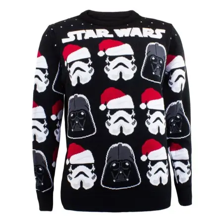 Star Wars Sweatshirt Christmas Jumper Darth Vader / Stormtrooper (S) | 5056463457757