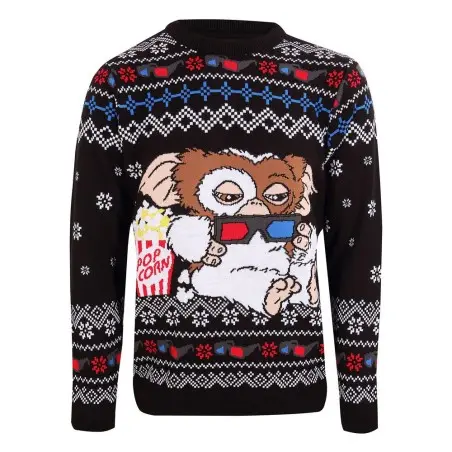 Gremlins Sweatshirt Christmas Jumper Gizmo Popcorn (S) | 5056599742932