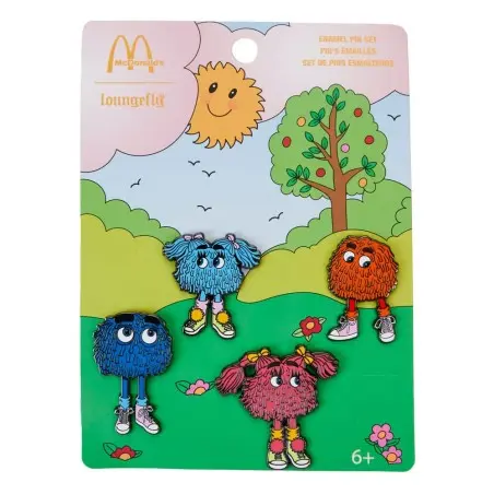 McDonalds by Loungefly Pin set 4 pin's émaillés Fry Gang 3 cm  | 0671803490741