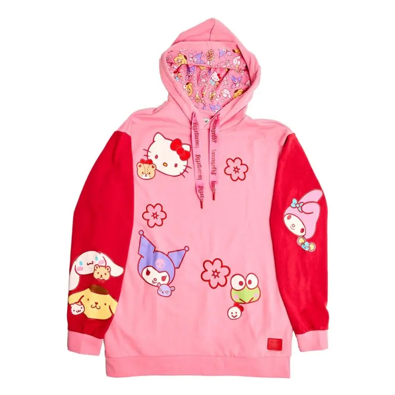 Sanrio by Loungefly sweater à capuche Unisexe Sanrio & Friends (L) | 0671803535183