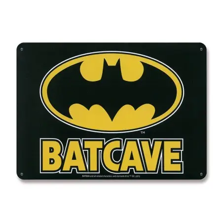 DC Comics panneau métal Batcave 15 x 21 cm | 4045846388659