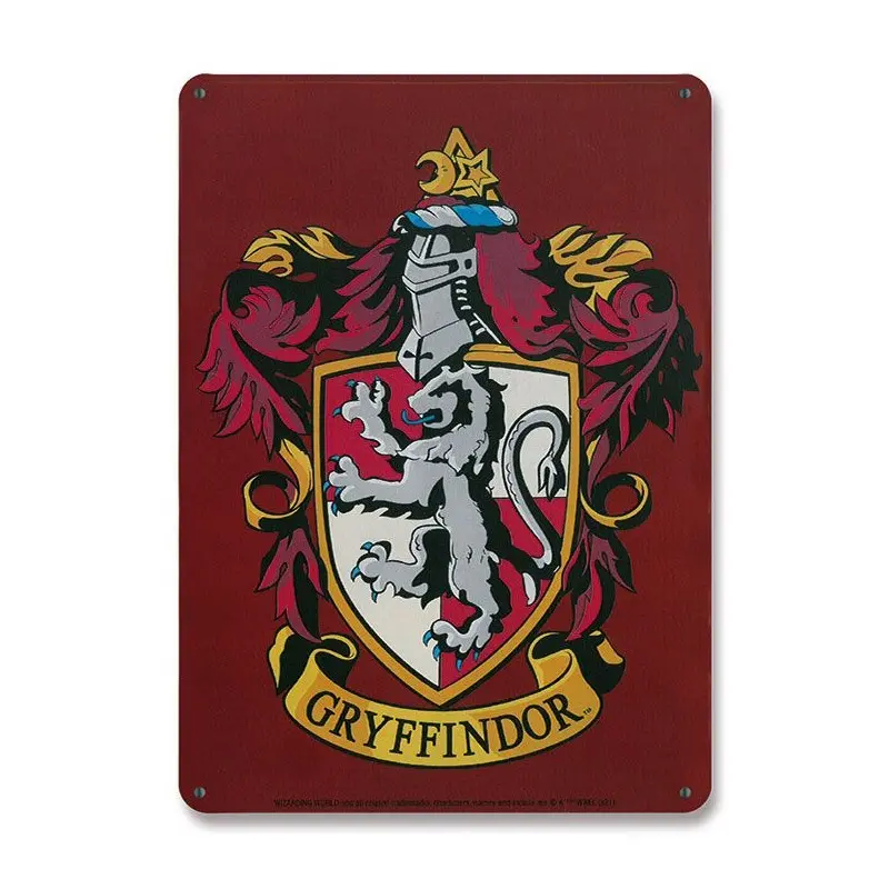 Harry Potter panneau métal Gryffindor 15 x 21 cm | 4045846388277