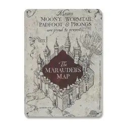 Harry Potter panneau métal Marauders Map 15 x 21 cm | 4045846388246