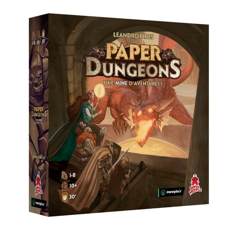 Spel: Papieren kerkers
Uitgever: Super Meeple
Engelse versie
