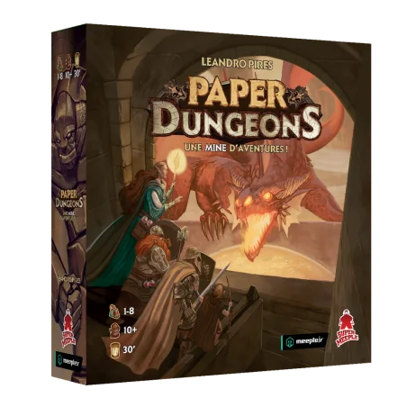 jeu : Paper Dungeons éditeur : Super Meeple version française