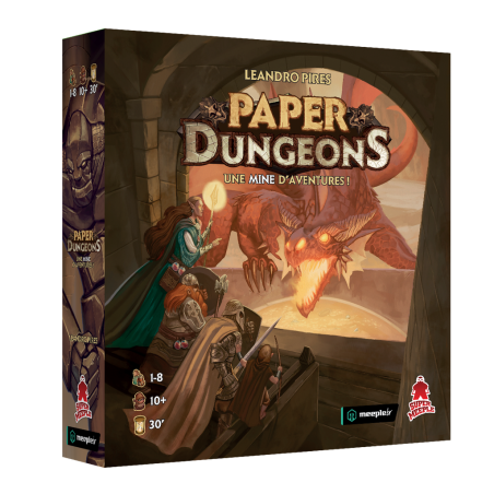 Spel: Papieren kerkers
Uitgever: Super Meeple
Engelse versie