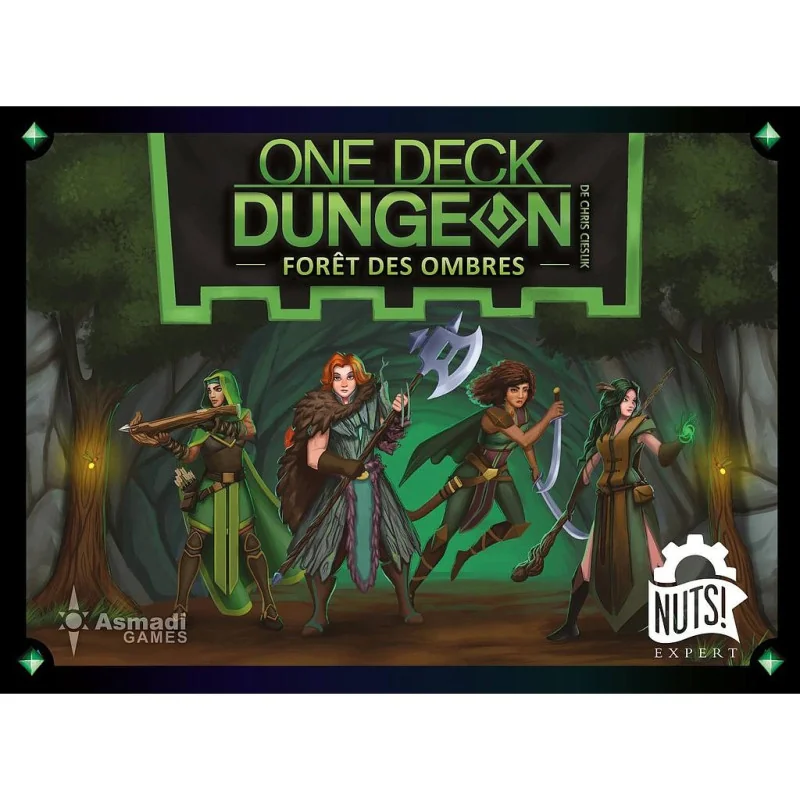 jeu : One Deck Dungeon : Forêt des Ombres éditeur : Nuts! version française
