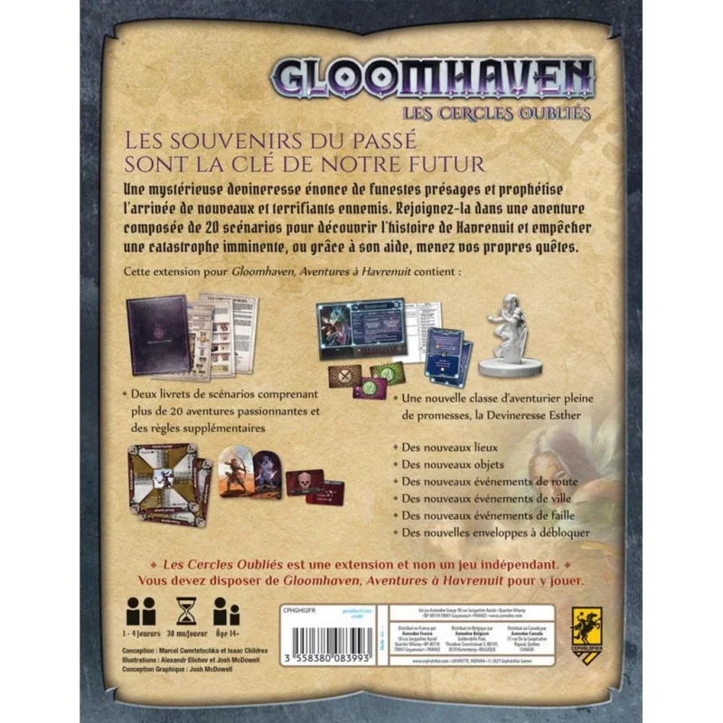 Spel: Gloomhaven - Ext. De Vergeten Cirkels
Uitgever: Cephalofair Games
Engelse versie