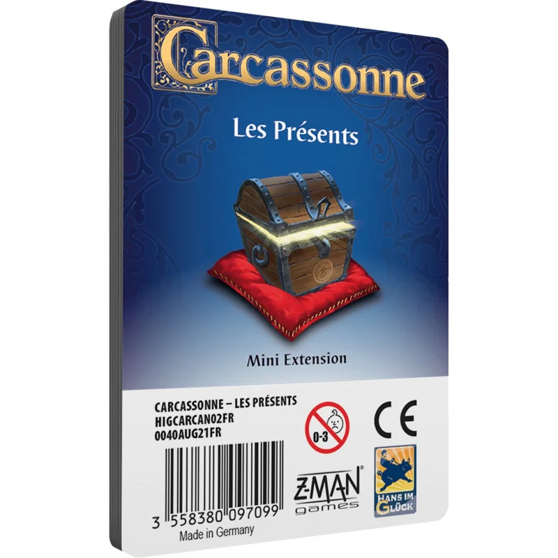 game: Carcassonne - Mini Ext. The Gifts
Publisher: Z-Man Games
English Version