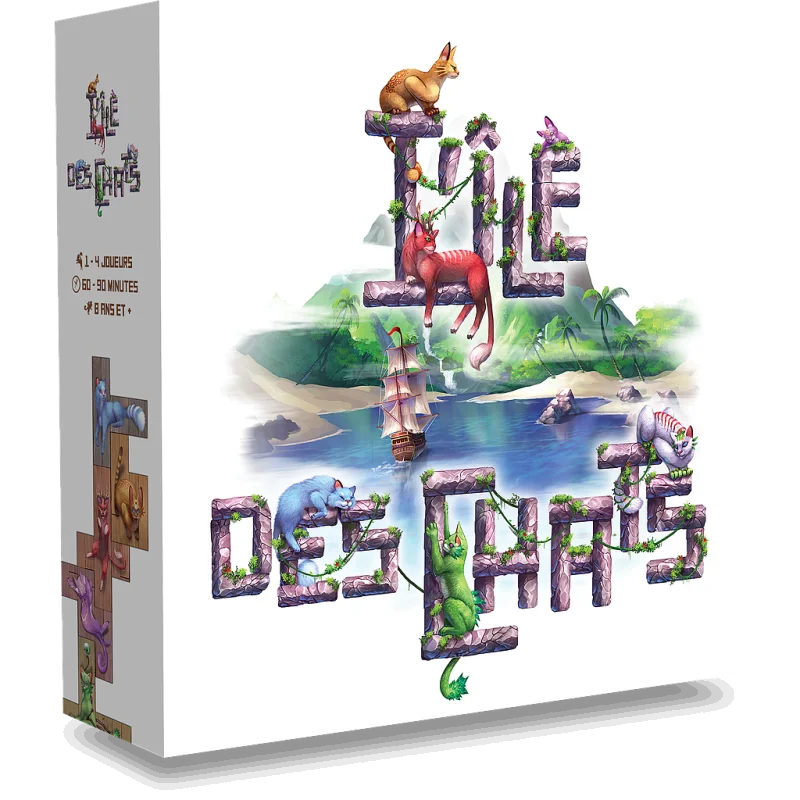 jeu : L'Île des Chats éditeur : Lucky Duck Games version française