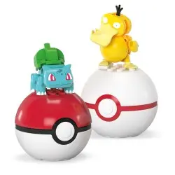 Pokémon jeu de construction MEGA Poké Ball Collection: Bulbizarre & Psykokwak | 0194735235742