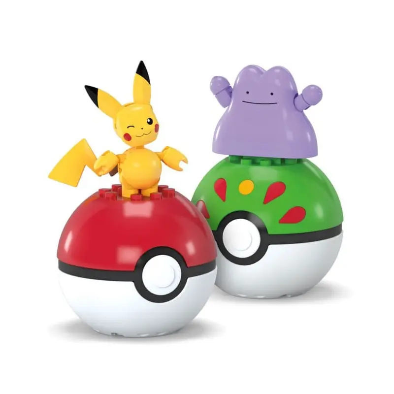 Pokémon jeu de construction MEGA Poké Ball Collection: Pikachu & Métamorph | 0194735275908