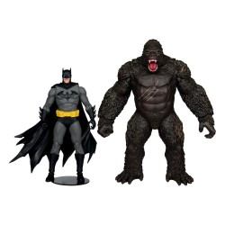 DC Justice League Monsterverse DC Multiverse pack de 2 figurines Batman & Kong 29 cm 