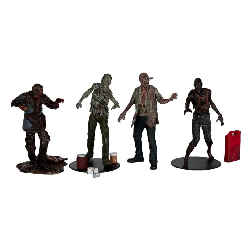 The Walking Dead pack 4 figurines Walkers 13 cm | 0787926143393