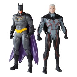 DC Collector figurines Pack de 2 Omega (Unmasked) & Batman (Bloody)(Gold Label) 18 cm