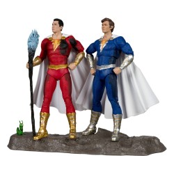 DC Multiverse figurines Pack de 2 Shazam (Battle Damage) & Freddie Freeman (Gold Label) 18 cm