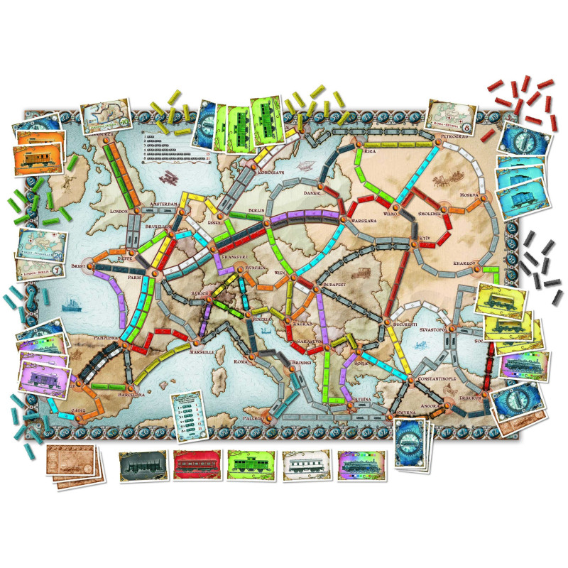 jeu : Les Aventuriers du Rail - Europe
éditeur : Days of Wonder
version française