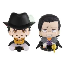 One Piece statuetten PVC Look Up Dracule Mihawk & Crocodile 11 cm (with gift)   | 4535123839665