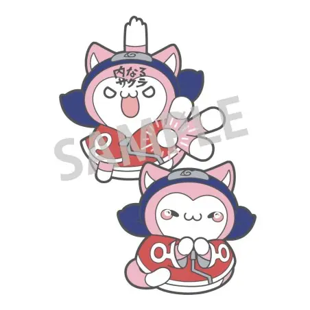 Naruto badges Mega Cat Project Nyaruto! Sakura Haruno 5 cm (carton de 48) | 4535123841323