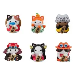 One Piece Mega Cat Project présentoir trading figures NyanPieceNyan! Beckoning cat Lucky Cat Pirates 7 cm (6)