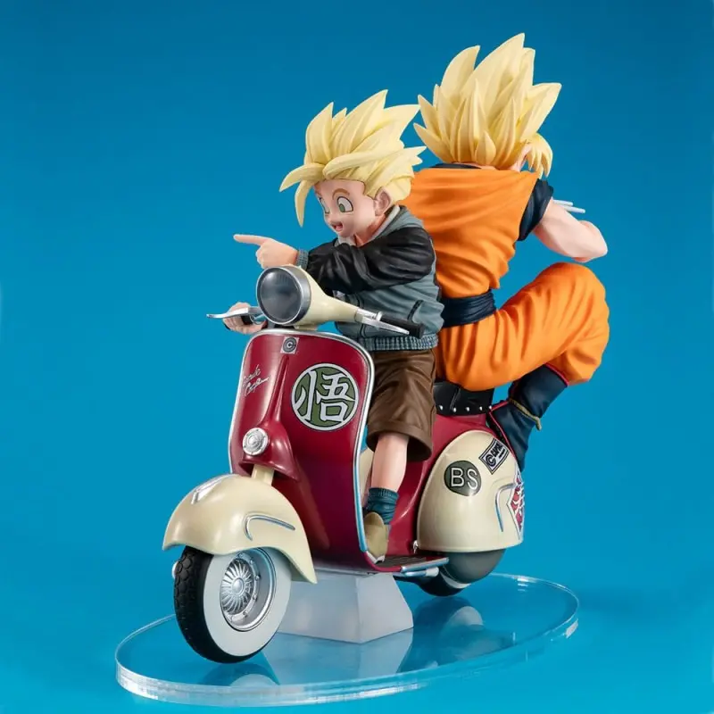 Dragonball Z 05 Desktop Real McCoy diorama PVC Super Saiyan Son Goku & Super Saiyan Son Gohan & Motorbike 16 cm | 4535123842139