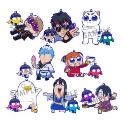 Gintama x Okawabukubu assortiment charms caoutchouc Rubber Mascot Buddycolle Gintama Oshanti 7 cm (8)