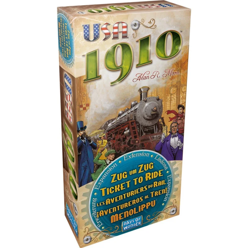 Spel: Ticket to Ride - 1910 Uitbreiding
Uitgever: Days of Wonder
Engelse versie