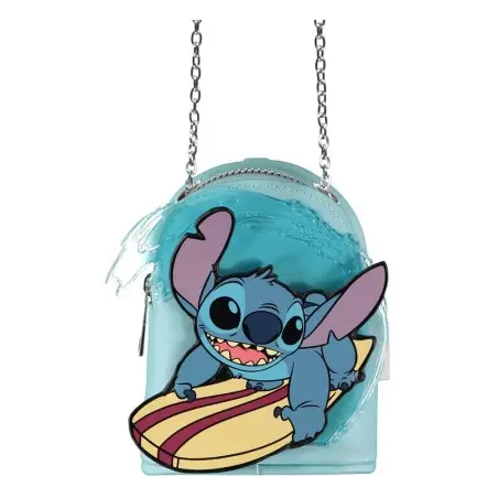 Lilo & Stitch Porte-monnaie avec porte-clés  Micro Bag Stitch Surfing   | 8718526407853