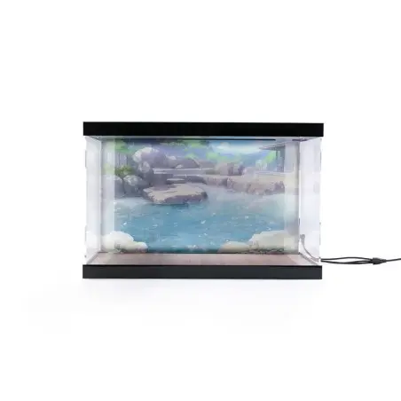 Azur Lane présentoir vitrine acrylique avec éclairage pour figurine Kashino Hot Springs Relaxation | 4570178590192