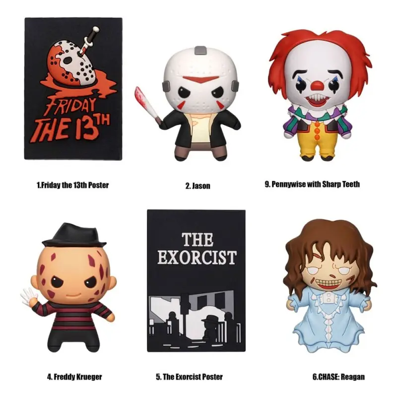 Warner Brothers présentoir aimants 3DHorror Series 1 (12) | 0077764472602