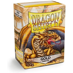 Dragon Shield Standard Sleeves - Matte Gold (100 Sleeves)