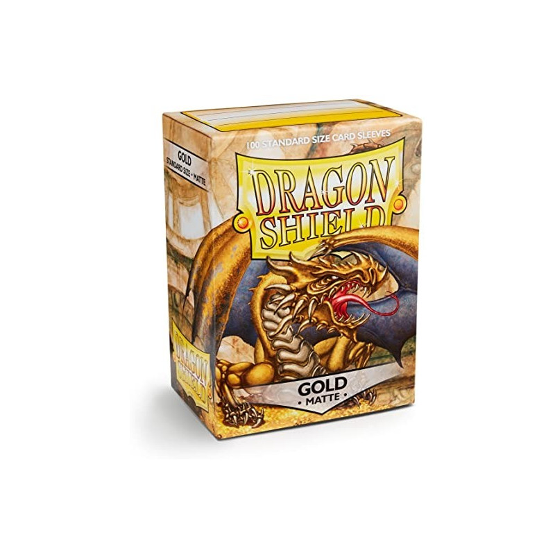 Dragon Shield Standard Sleeves - Matte Gold (100 Sleeves)