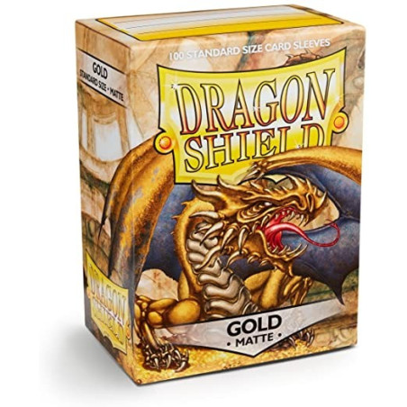 Dragon Shield Standard Sleeves - Matte Gold (100 Sleeves)