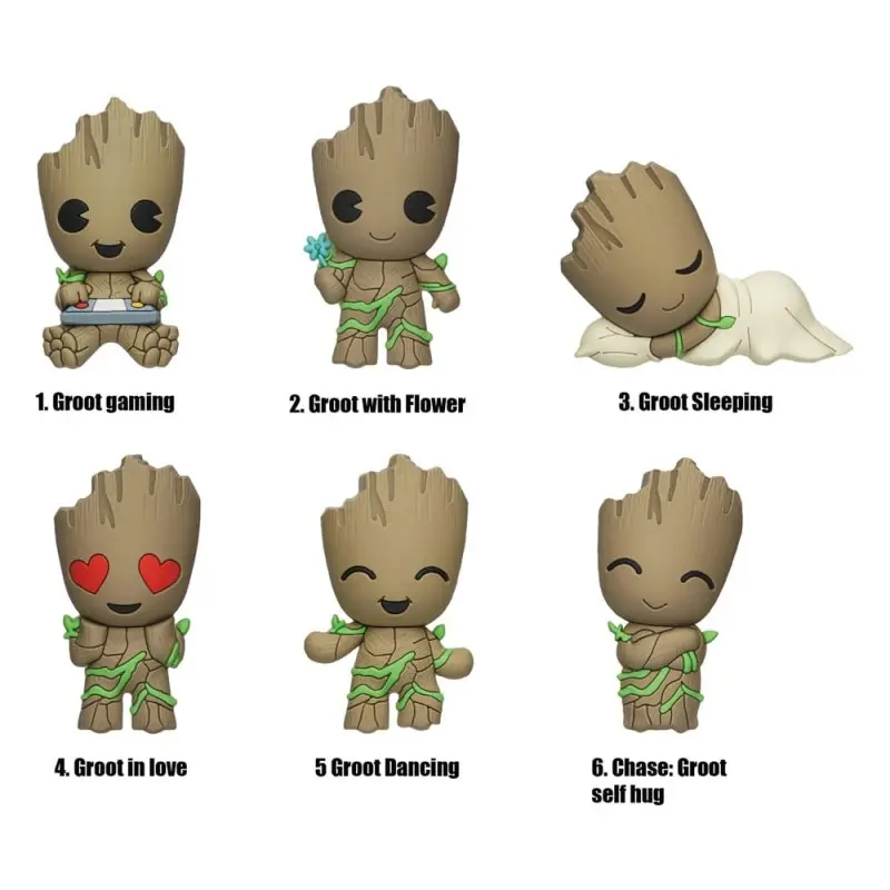 Guardian of the Galaxy présentoir aimants 3D Groot Series 2 (12) | 0077764682506