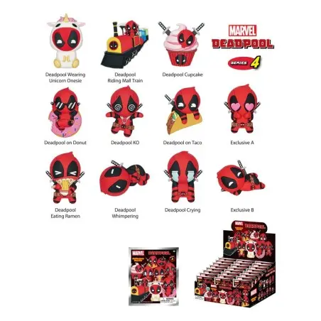 Deadpool présentoir porte-clés sac à dos Series 4 (24) | 0000075743778