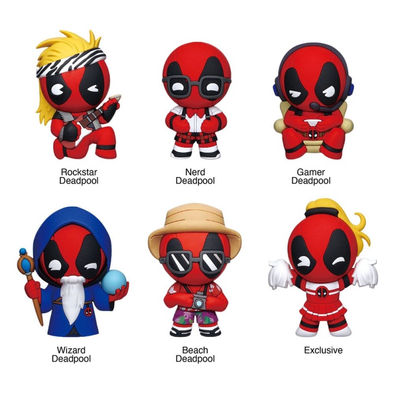 Marvel présentoir aimants 3D Deadpool Classic Series 1 (12) | 0077764689857