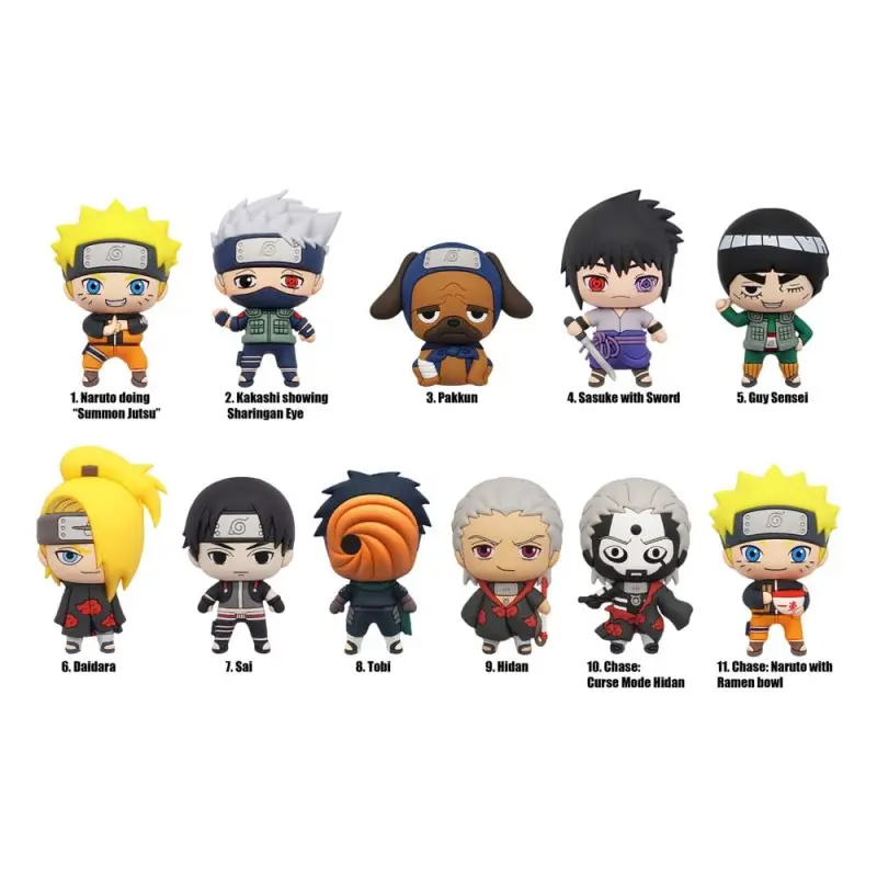 Naruto Shippuden présentoir porte-clés sac à dos 3DSeries 3 (24) | 0077764705250