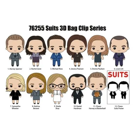 Suits : Avocats sur mesure présentoir porte-clés sac à dos 3D Series 1 (24) | 0077764762550