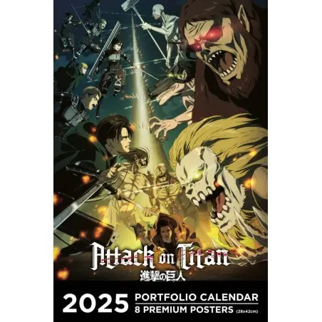 Attack on Titan Portfolio calendrier 2025 *ANGLAIS* | 9782376975007