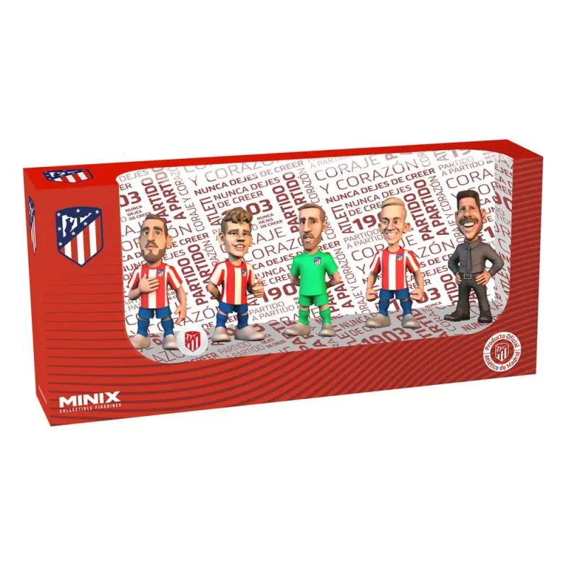 Atlético de Madrid pack 5 figurines Minix 7 cm | 8436605112770